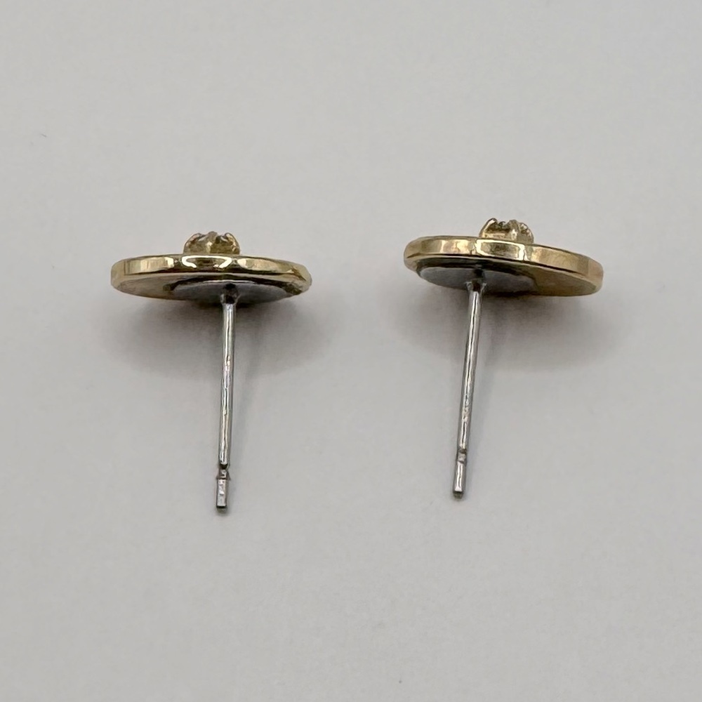 AVON Vintage Gold-Tone Crystal Sunburst Earrings - Picture 9 of 13